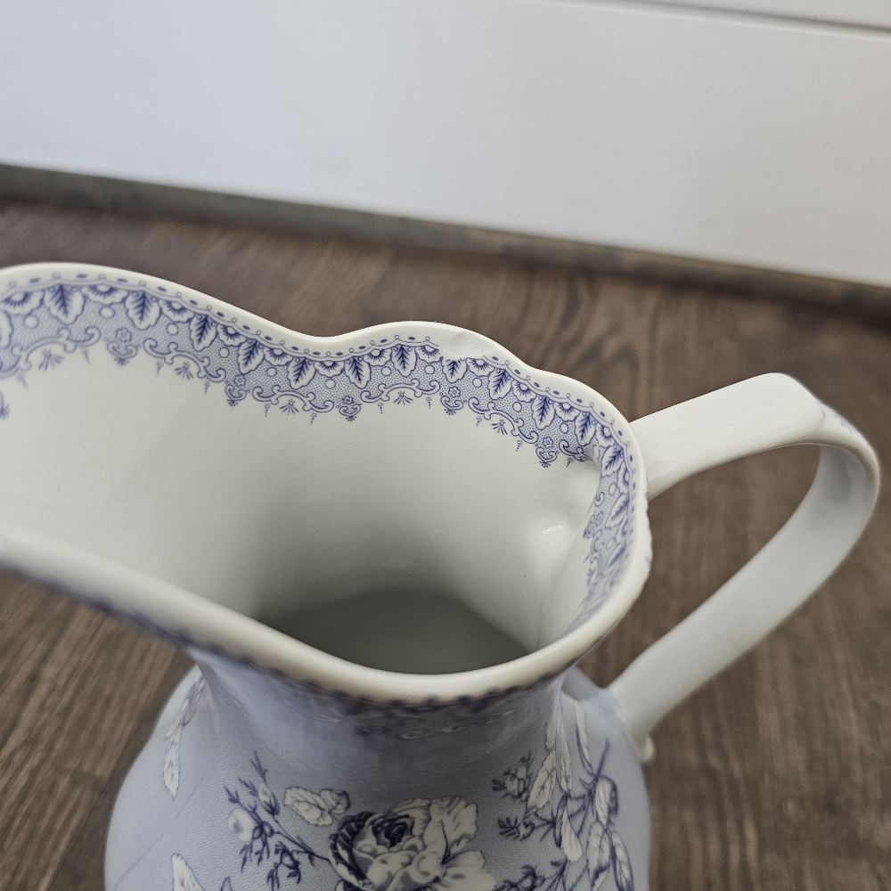 French Toile de Jouy Vintage Pitcher – Antiques Reflections - Picture 8 of 12